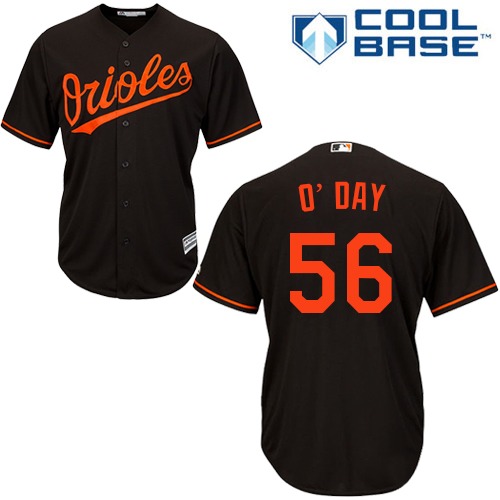 Orioles #56 Darren O'Day Black Cool Base Stitched Youth MLB Jersey - Click Image to Close